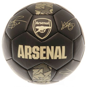 Arsenal FC focilabda 5-ös méret fekete arany címerrel