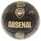Arsenal FC focilabda 5-ös méret fekete arany címerrel