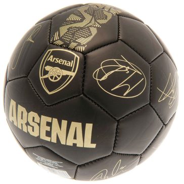 Arsenal FC focilabda 5-ös méret fekete arany címerrel