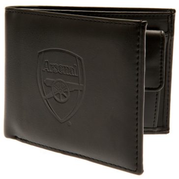 Arsenal FC fekete pénztárca dombornyomott címerrel