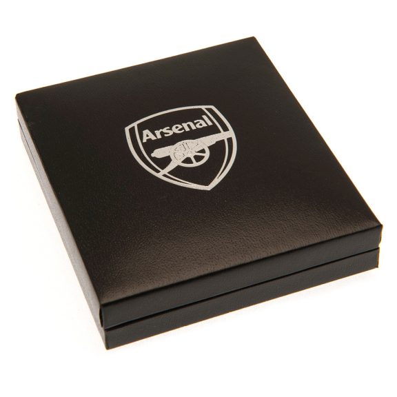 Arsenal FC ezüstözött nyaklánc címer medállal