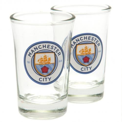 Manchester City üveg feles pohár 2db-os