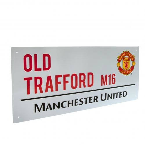 Manchester United fém utcatábla Old Trafford