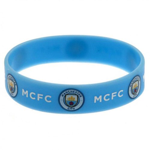 Manchester City szilikon karkötő