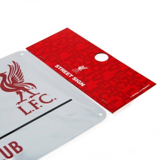 Liverpool fém utcatábla Anfield Road