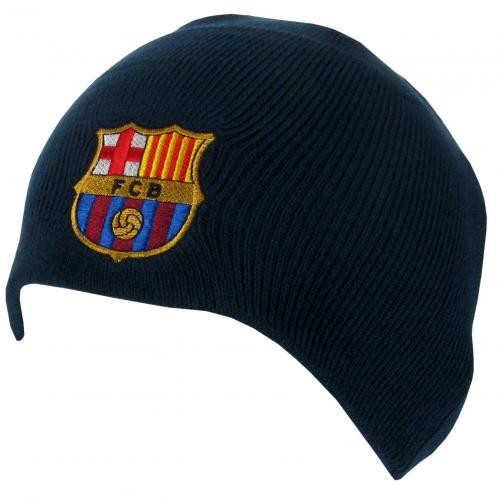 FC Barcelona kötött sapka sötétkék címeres Crest