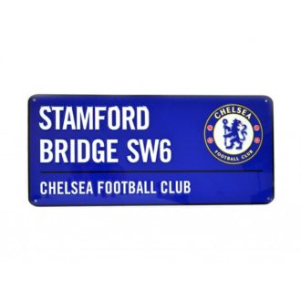 Chelsea fém színes utcatábla nagy Stamford Bridge