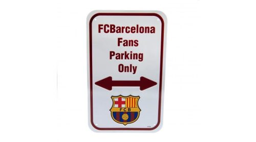 FC Barcelona fém parkoló tábla