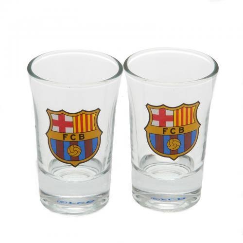 FC Barcelona üveg feles pohár 2db-os Crest