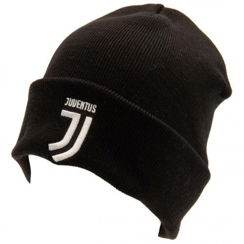 Juventus kötött téli sapka visszahajtható Crest