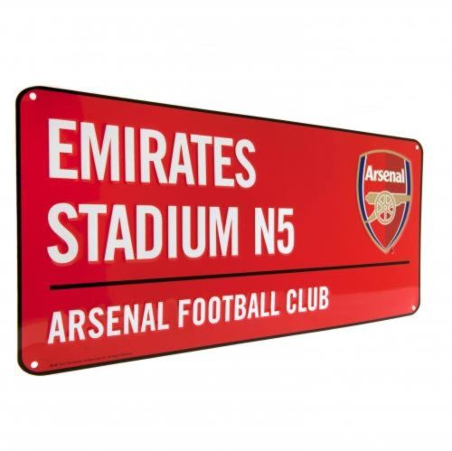 Arsenal fém utcatábla Emirates Stadium Red