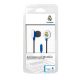 Real Madrid fülhallgató headset címeres Blanco-Azul
