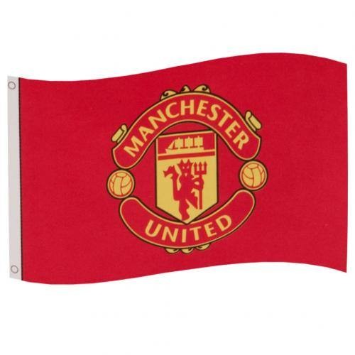 Manchester United szurkolói zászló Crest