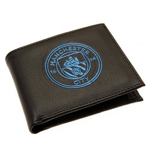 Manchester City bőr pénztárca hímzett címerrel