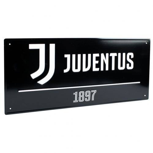 Juventus fém utca tábla 1897 Nero