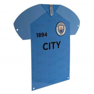 Manchester City FC mez alakú fém tábla
