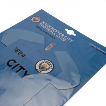 Manchester City FC mez alakú fém tábla