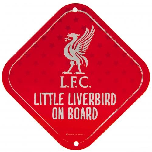 Liverpool FC autós baba a fedélzeten fém tábla kicsi