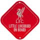 Liverpool FC autós baba a fedélzeten fém tábla kicsi