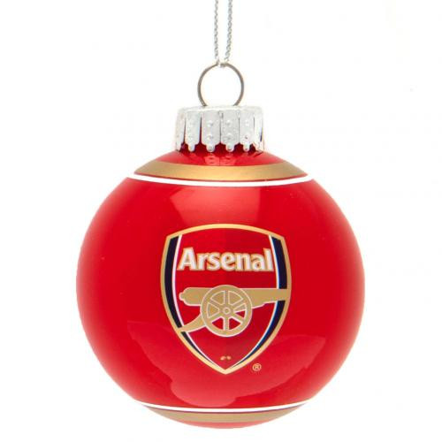 Arsenal FC karácsonyfa dísz üveg gömb Crest
