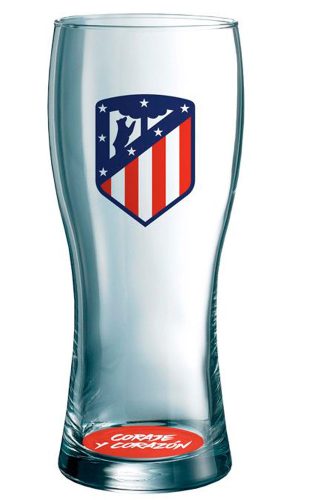 Atletico Madrid üveg sörös pohár Crest