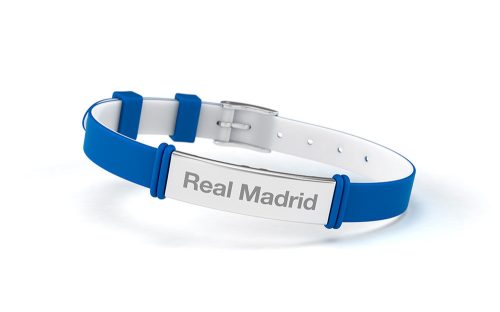 Real Madrid szilikon karkötő Elegante Azul