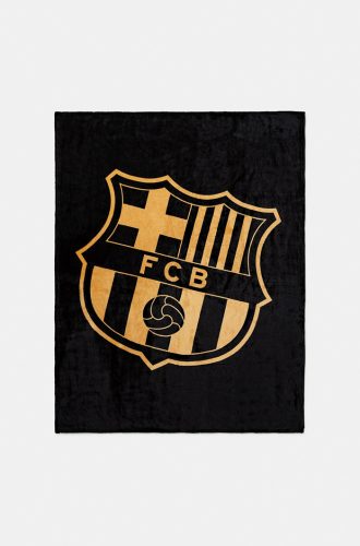FC Barcelona fekete-arany polár takaró Crest