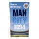 Manchester City FC szülinapi üdvözlőkártya kitűzővel OldCrest