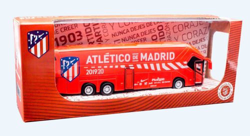 Atletico Madrid FC nagy masszív szurkolói autóbusz ATM 