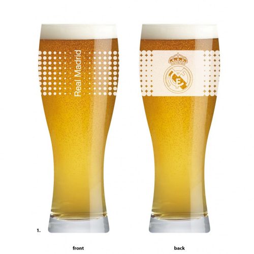 Real Madrid sörös pohár üveg FrostCrest