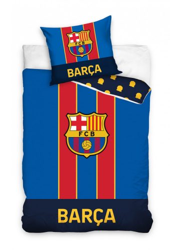 FC Barcelona kétoldalas ágyneműhuzat garnitúra StripeMiniCrest
