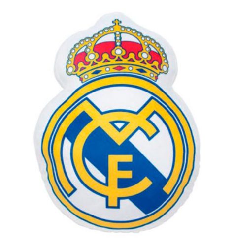 Real Madrid FC kétoldalas 3D címeres plüss párna