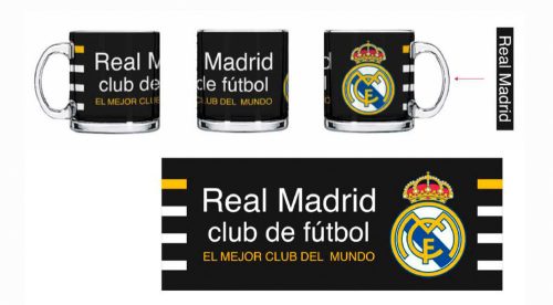 Real Madrid FC üveg bögre Negro