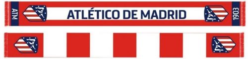 Atletico Madrid két oldalas szurkolói kötött sál Inverse