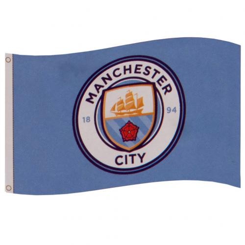 Manchester City szurkolói zászló Crest