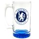 Chelsea FC masszív üveg füles sörös korsó