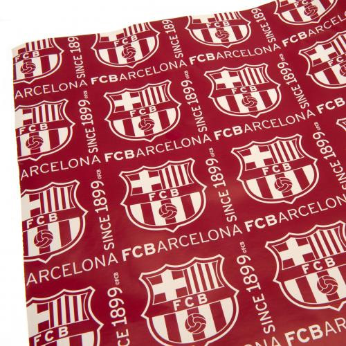 FC Barcelona karácsonyi csomagoló papír FCB
