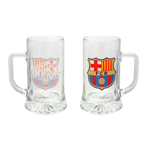 FC Barcelona vastag üveg sörös korsó BARCA