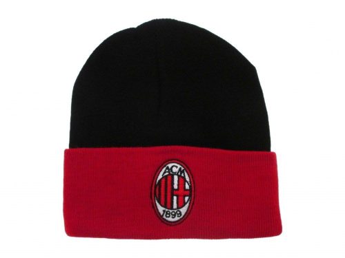 AC Milan kötött téli sapka visszahajthatós Red