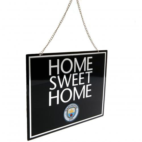 Manchester City FC fém tábla Home Sweet Home