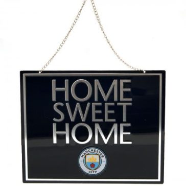 Manchester City FC fém tábla Home Sweet Home