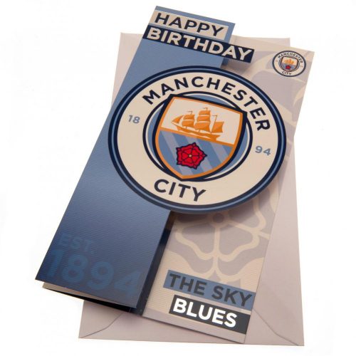 Manchester City FC szülinapi üdvözlőkártya SkyBlues