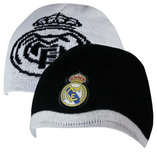 Real Madrid FC kifordítható kötött téli sapka Crest