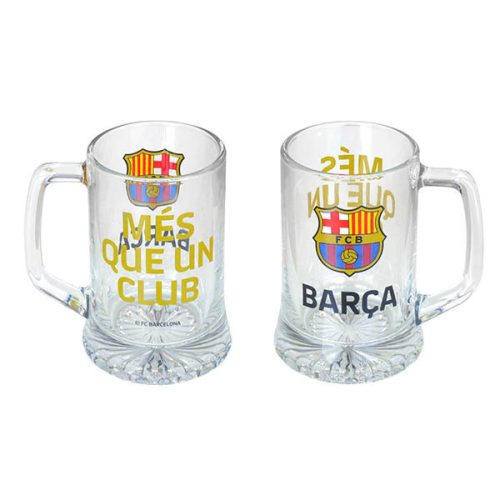 FC Barcelona vastag üveg sörös korsó CLUB