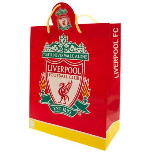 Liverpool FC nagy méretű ajándék tasak Crest