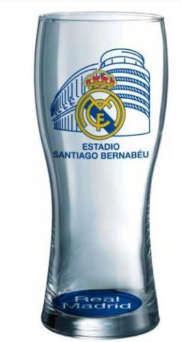 Real Madrid FC üveg sörös pohár Stadio