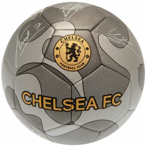 Chelsea FC aláírásos labda Carbon Silver
