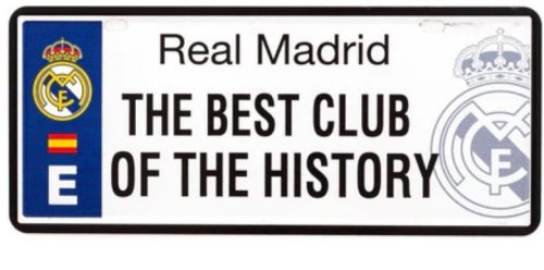 Real Madrid FC mini rendszámtábla Best Club