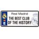 Real Madrid FC mini rendszámtábla Best Club