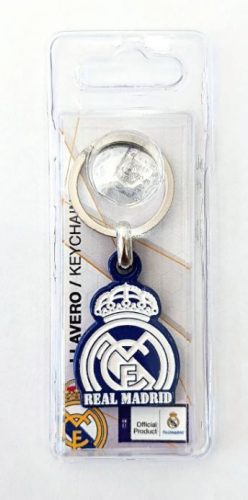 Real Madrid FC fém kulcstartó Crest BlueWhite